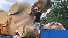 Festivaliui atgabenamos skulptūros
