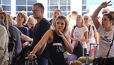 Turistai Antalijos oro uoste 