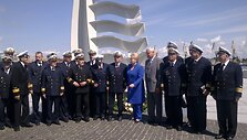 Dalia Grybauskaitė prie &bdquo;Albatroso" paminklo dalyvavo negrįžusiųjų i&scaron; jūros pagerbimo ceremonijoje