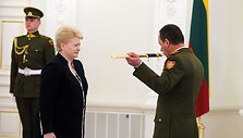 Prezidentūroje Vilmantui Tamo&scaron;aičiui suteiktas brigados generolo laipsnis