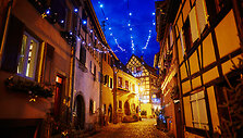 Egisemo (Eguisheim) miestelis Prancūzijoje
