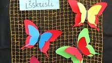 Mokinių kurti drugeliai