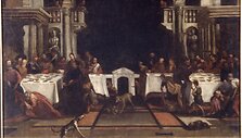 Nežinomas Venecijos XVII a. dailininkas Paolo Veronese. Puota fariziejaus Simono namuose. XVII a., Lietuvos nacionalinis dailės muziejus