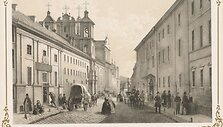 Jean Baptiste Arnout, Adolphe Jean-Baptiste Bayot, Dominikonų gatvė ir Bajorų institutas Vilniuje. 1850 m. Lietuvos nacionalinis dailės muziejus
