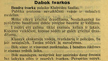 Informacija 1934-ųjų Jūros dienos dalyviams