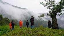 Butano karalius Jigme Khesaras Namgyelas Wangchuckas žygiuoja po &scaron;alį