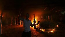 Protestas prie JAV ambasados Bengazyje