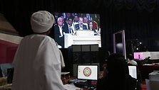 Įtakingas opozicijos veikėjas Ahmedas Moazas al Khatibas