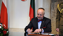 Lenkijos gynybos ministras Toma&scaron;as Siemoniakas Lietuvoje
