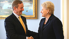 Enda Kenny ir Dalia Grybauskaitė