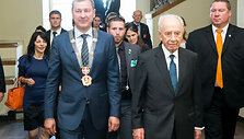 Izraelio prezidentas Shimonas Peresas tapo Vilniaus garbės piliečiu