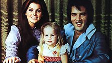 Elvis ir Priscilla Presley su dukra Lisa Marie