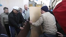 &Scaron;turmas Ukrainos karinėje bazėje Novofiodorivkoje 
