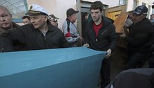&Scaron;turmas Ukrainos karinėje bazėje Novofiodorivkoje 