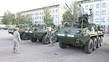 JAV kariai ir Rukloje &scaron;arvuotos kovos ma&scaron;inos &bdquo;Stryker&ldquo; Rukloje