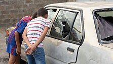 &Scaron;alia užimto policijos pastato Jerevane