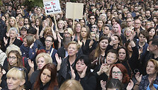 Protestas prie&scaron; abortų draudimą Lenkijoje