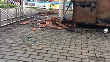 Nidoje sudegė spragėsių vežimėlis