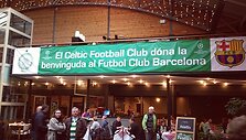Glazgo &bdquo;Celtic&ldquo; sveikinimas &bdquo;Barcelona&ldquo; klubui