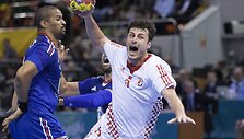 Kroatijos rankininkai gana netikėtai įveikė Prancūziją.