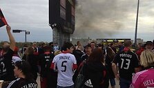 Gaisras &bdquo;Columbus Crew&ldquo; stadione.