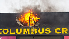 Gaisras &bdquo;Columbus Crew&ldquo; stadione.
