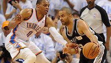 Russellas Westbrookas ir Tony Parkeris