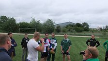 &Scaron;iaulių regbininkų treniruotė su profesionalu Jamesu Percivalu