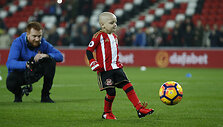 Bradley Lowery sulaukė daug dėmesio i&scaron; &bdquo;Sunderland&ldquo; klubo