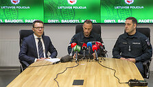 Policijos operacijų centre rengiama spaudos konferencija