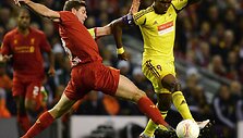 Steveno Gerrardo ir Samuelio Eto'o akistata