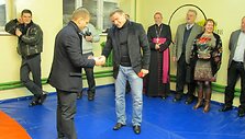 &Scaron;iauliuose atidaryta olimpinio medalininko Aleksandro Kazakevičiaus vardo imtynių salė 