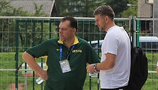 Lietuvos krep&scaron;inio rinktinė  &ndash; po treniruotės