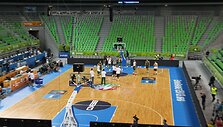 Lietuvos krep&scaron;inio rinktinės treniruotė &bdquo;Stožice&ldquo; arenoje