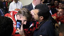 Albanijos futbolo rinktinę sirgaliai pasitinka kaip nugalėtojus