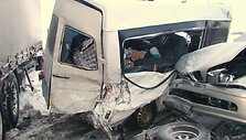 Vilkiko ir mikroautobuso avarija