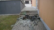 Sudegęs &scaron;iuk&scaron;lių konteineris
