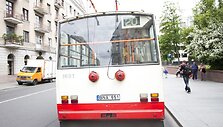Avarija Vilniuje, Vinco Kudirkos aik&scaron;tės stotelėje
