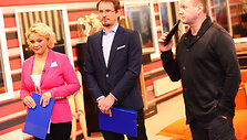 Agnė Grigaliūnienė, Marijonas Mikutavičius ir Saulius Urbonavičius-Samas