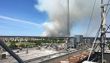 Degančio durpyno dūmai &Scaron;ilutės miesto gatvėse