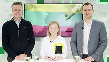 15min studijoje Gabrielius Landsbergis, Indrė Jurčenkaitė ir Gintautas Paluckas