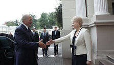 Dalios Grybauskaitės ir Aleksandro Luka&scaron;enkos susitikimas Vilniuje