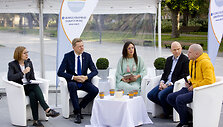 Spaudos konferencija Luki&scaron;kių aik&scaron;tėje