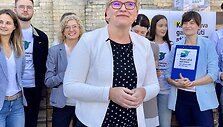 Konservatoriai savo rinkimų projektą piliečiams pristatė prie turgaus