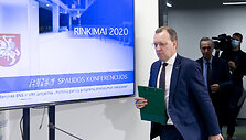 Partijos Centro partija tautininkai prie&scaron;rinkiminė spaudos konferencija