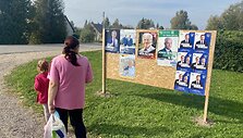 Rinkiminiai plakatai Rudiliuose