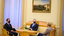 Gitanas Nausėda susitiko su kandidate į ministres pirmininkes Ingrida &Scaron;imonyte