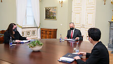 Prezidentas susitinka su kandidate į teisingumo ministres Evelina Dobrovolska