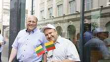 Lietuvos vežėjų piketas prie Europos komisijos atstovybės