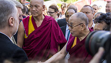 Dalai Lama lankėsi Tibeto skvere